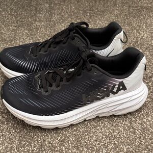 Hoka Rincon 3 Black and White womens Running Shoes